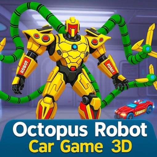 Picture of Octopus Robot Car Game 3D